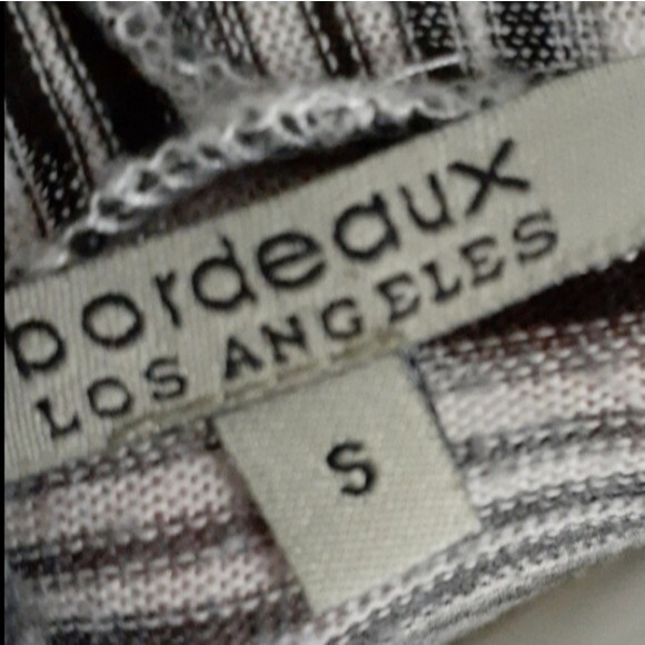 bordeaux los angeles open cardigan top s shirt casual tie wrap knot knit sweater - Picture 4 of 7